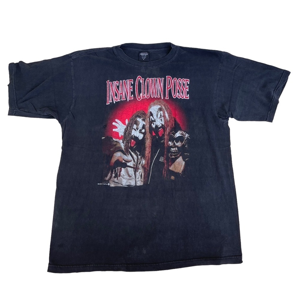 Vintage 2002 I.C.P. Black Graphic Crewneck Short Sleeve T-Shirt